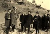 Jean Hausermann sur un chantier