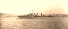 V0652 - Le contre-torpilleur "Chacal", à Cherbourg, en juillet 1926