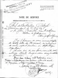Le Centre Mobilisateur de Tours a été avisé (février 28) du départ prochain de Jean Cordelle pour l'Argentine