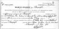 La gendarmerie de Blanquefort (Gironde) a été avisée (février 28) du départ prochain de Jean Cordelle pour l'Argentine