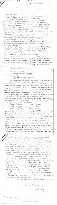 lettre de Gabriel Dessus du 11 novembre 30