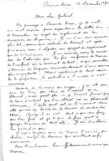 Lettre de Papa du 10 déc. 1930