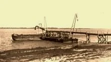V1088 - Refoulement des déblais de dragages, port de Rosario, 12/1937