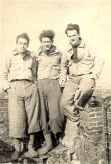 Michel, François, Jean-Pierre, en haut de la tour