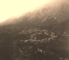 V0297 - Venaco, 22 juillet 1910, vue de la route de Corte