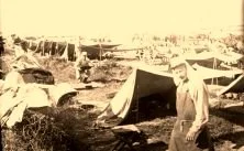 V0342 - Oujda (Maroc), 29 avril 1911, camp d'artillerie