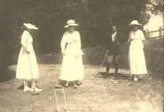jeu de croquet à Vierville 1917