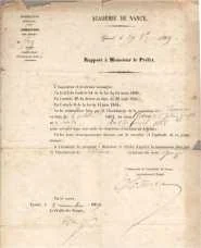 Nomination de Julien George comme instituteur adjoint à Corcieux (Vosges), son premier poste, en 1869.