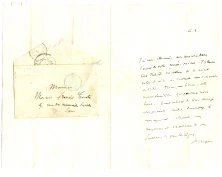 autographe de Sainte Beuve (1843?)