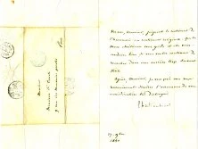 Autographe de Chateaubriand