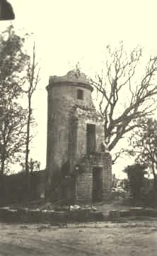 La tourelle détruite