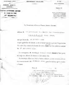 Radiation des cadres de l'armée en octobre 1948
