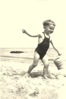 Jean à la plage de Vierville