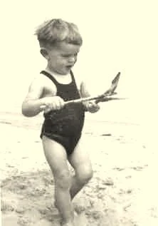 Jean à la plage de Vierville