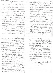 Lettre de Marthe Pichorel, nièce de Nany, qui la voyait peu, car leurs opinions politiques divergeaient totalement. Nany la considérait comme communiste, c'est tout dire. Elle avait été Inspecteur Général de l'Educati…