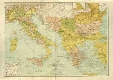 Italie et Balkans, c1896