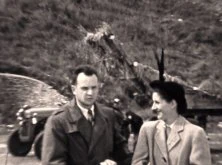 Jean-Pierre et Thérèse Chedal à la Fête de la mer, vers 1949