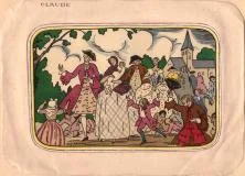 la boite de baptême de Claude, née le 6 octobre 29, baptisée en novembre 29, marraine tante Vonnette (+1987), parrain oncle Francis Scola, beau-frère de Grand-Père Maurice Rougier