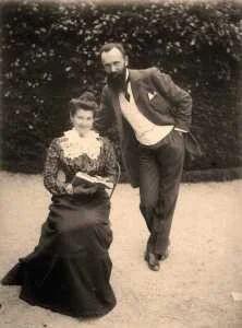JCT002 - Jeanne et Louis Thirion, Dampierre, mai 1901.