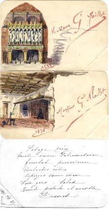 menu d'un repas officiel à Reims le 18 mai 1896