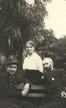 Pau vers 1918, Etienne Maillet, Yvonne et Louis Thirion