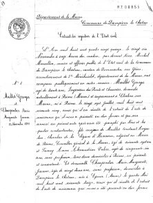 Acte de mariage, le 26 nov 1895