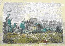 village, signé