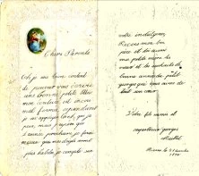 Une lettre de georges Maillet datée du 12 janvier 1870, il avait 5 ans
