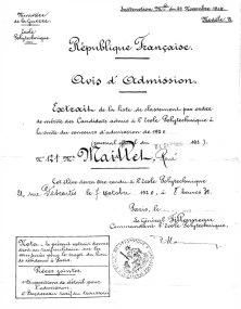 il est reçu à Polytechnique dans la promotion 20sp