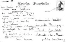 carte de Grannie à Andrée, figurant les "Trois-Tonneaux"