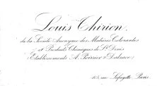 carte de louis Thirion, vers 1920 et vers 1925, Directeur Commercial de la Soc. An. des Matières Colorantes et Produits Chimiques de Saint-Denis