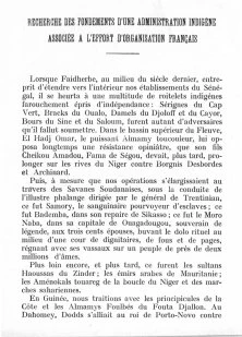 Un article de Ferdinand Rougier, paru dans Outre-Mer, Revue Générale de Colonisation, Année 1934, 2ème trim