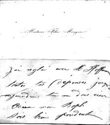 une carte de visite adressée par Félix à son fils Raphaël