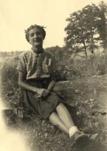 Claude et son père Maurice Rougier, 1943 à Bourg