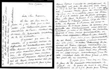 lettre de Madeleine Rougier (veuve de Fredy Rougier) à son beau-frère - datée de Nice le 15 juin de 1941.