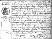 Acte de naissance de Suzanne