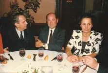Bertrand Martin (ami commun des 2 familles), entre François et Annie de la Villeguérin (cousins germains de Claude)