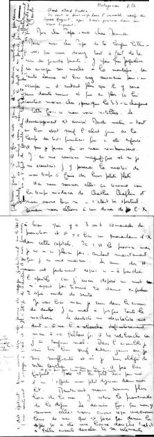 Ci dessous les 2 cartes et la photo du centre de Mostaganem, envoyées vers le 10 novembre 54, avec description de la ville