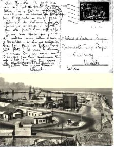 Carte de Claude, adressée à ses parents le 4 novembre 1954