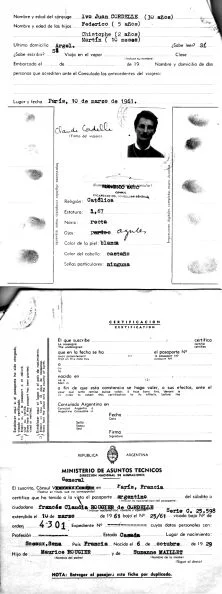 le casier judiciaire de Claude, avec les légalisations